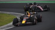 Sergio Perez in a Red Bull leading Valtteri Bottas in an Alfa Romeo - Source: Getty